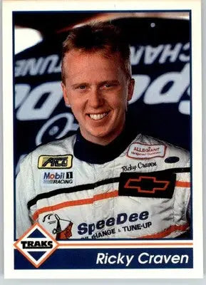 Ricky Craven - 1992 Traks - #10 - RC Racing - Racing Card Single