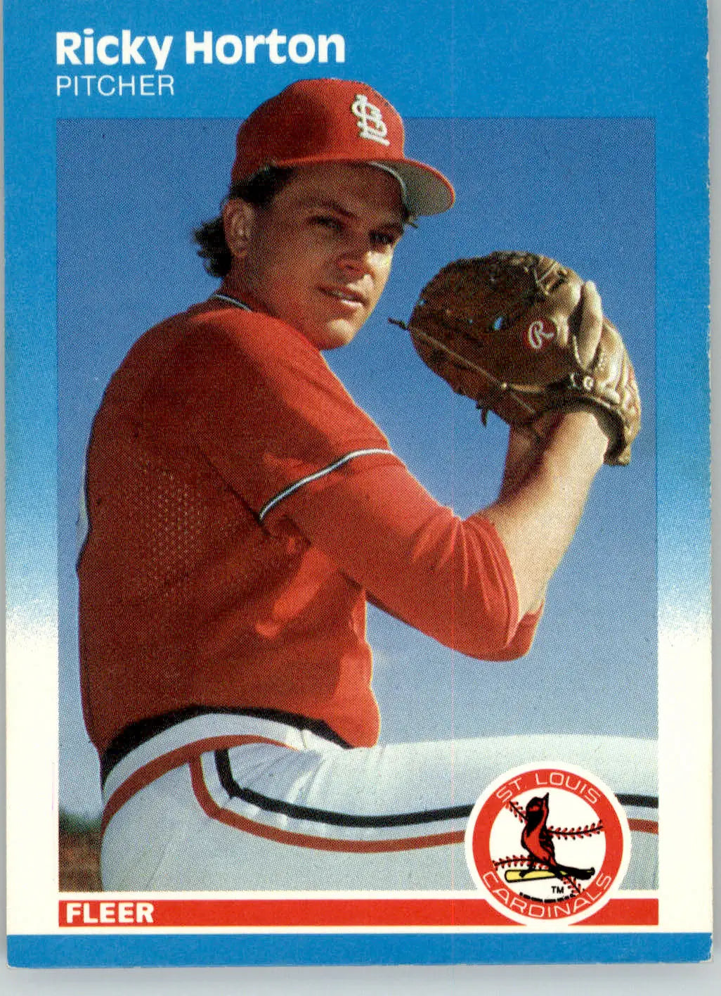 Ricky Horton - 1987 Fleer - #297 - Baseball - Baseball Card Single