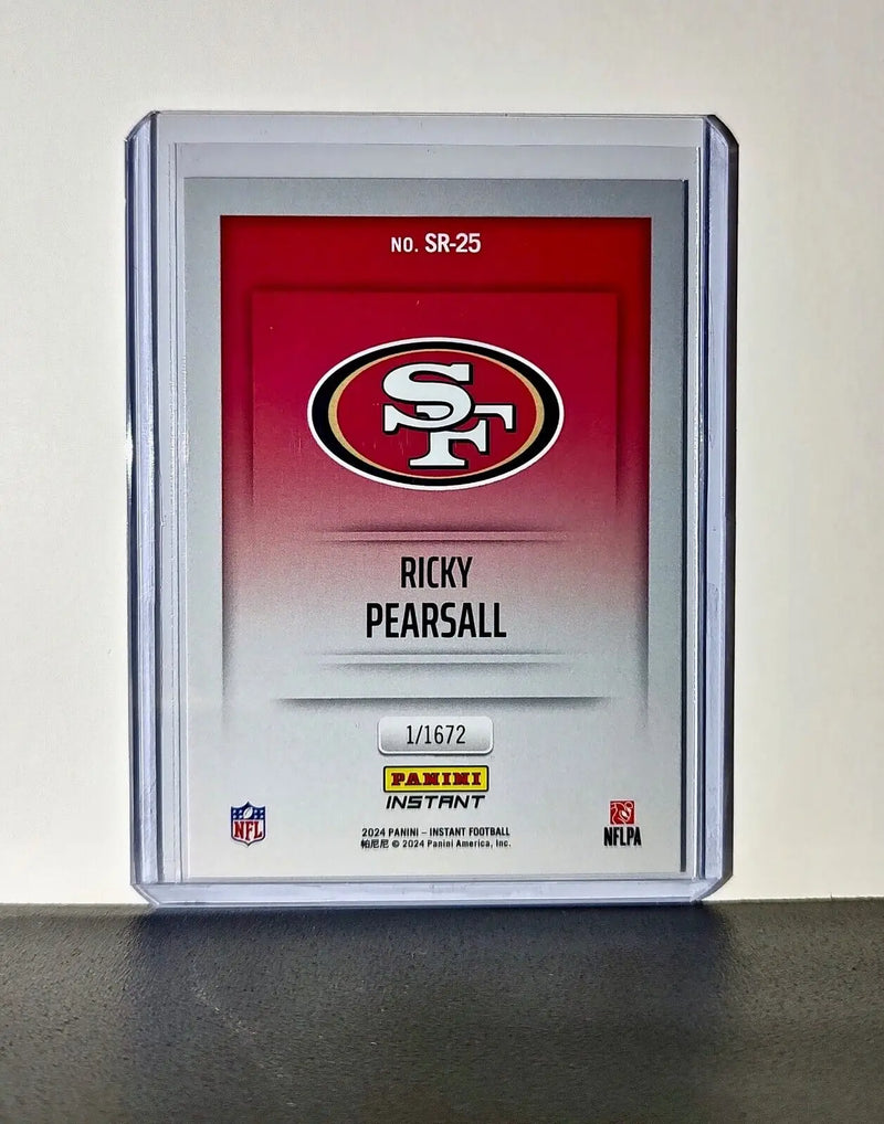 Ricky Pearsall 2024 Panini NFL Studio Rookies #25 Card SF 49ers 1/1672 - Football Card Single