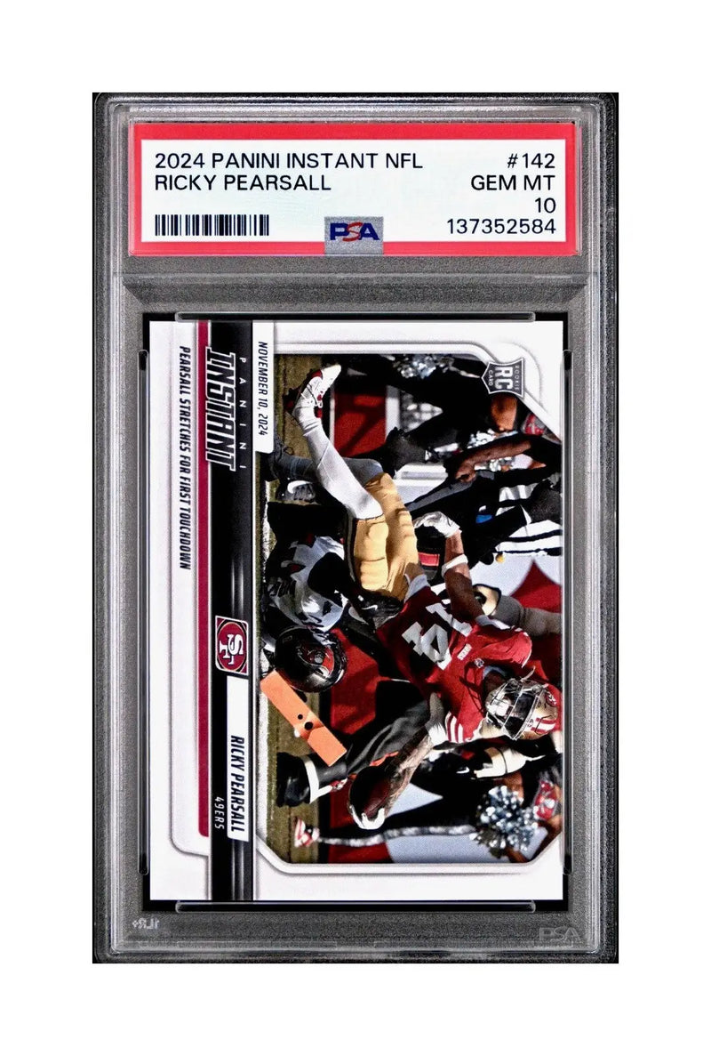 Ricky Pearsall Rookie 2024 Panini Instant NFL #142 PSA 10 Gem Mint
