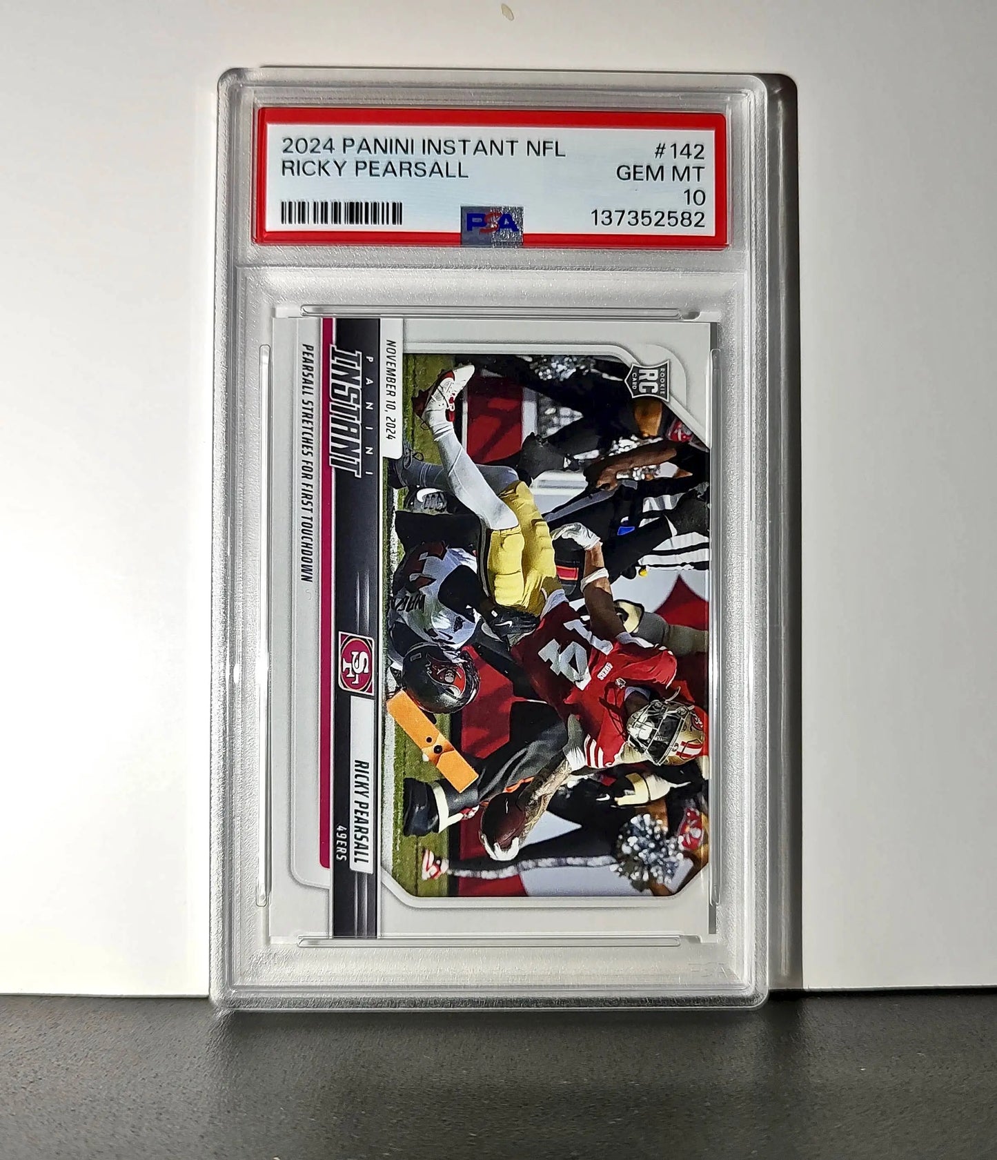 Ricky Pearsall Rookie 2024 Panini Instant NFL #142 PSA 10 Gem Mint