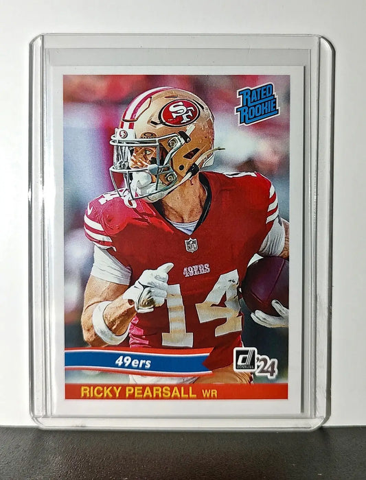 Ricky Pearsall Rookie 2024 Panini Rated Rookie Retro NFL #31 SF 49ers 1 of 890 - Football Card Single