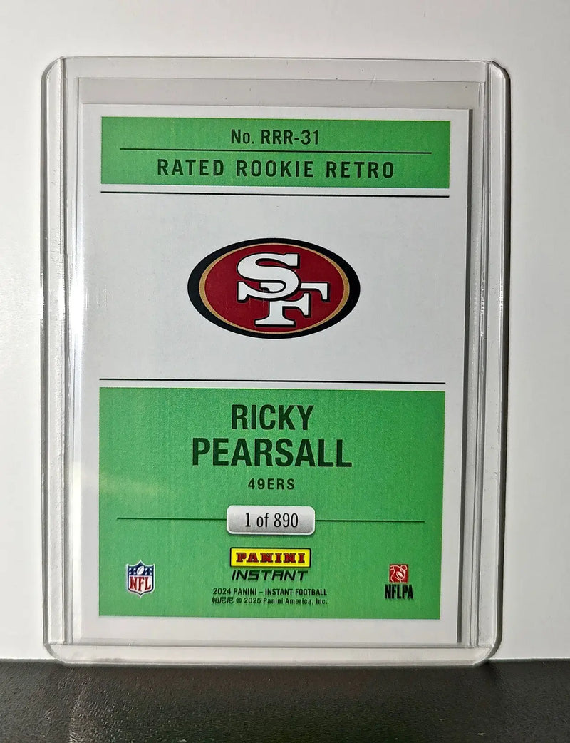 Ricky Pearsall Rookie 2024 Panini Rated Rookie Retro NFL #31 SF 49ers 1 of 890