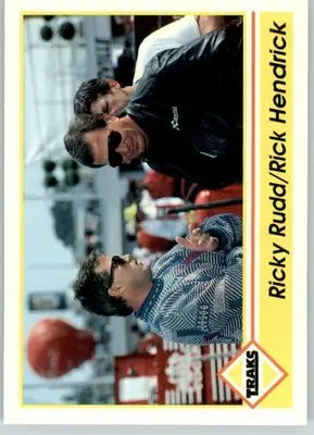 Ricky Rudd / Rick Hendrick - 1992 Traks - #136 - Racing - Racing Card Single