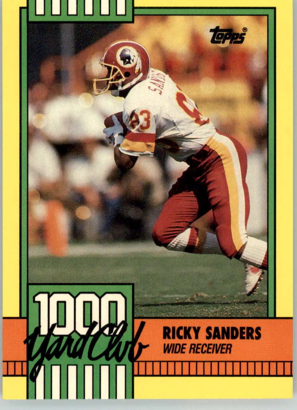 Ricky Sanders - 1990 Topps - #19 - 1000 Yard Club Football