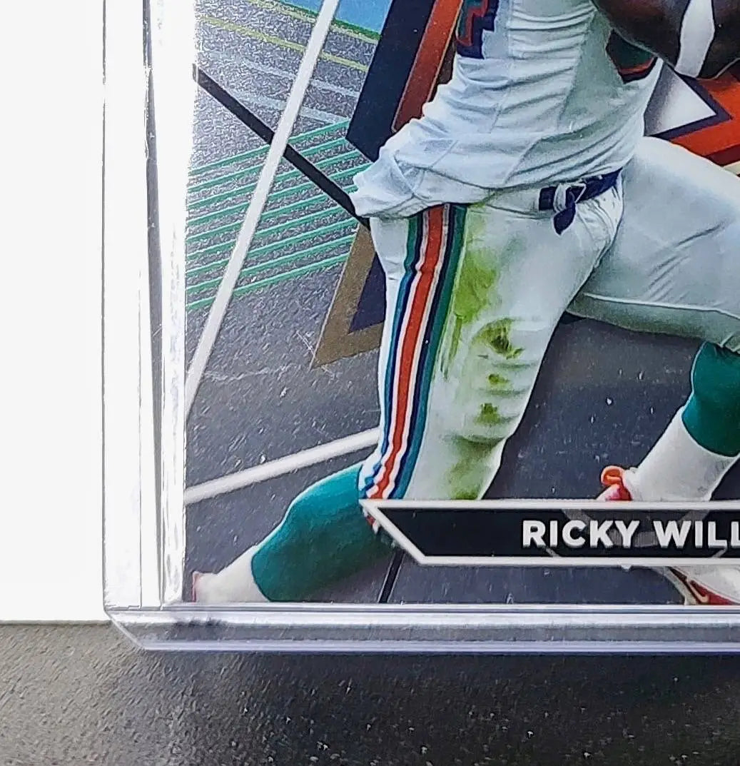 Ricky Williams 2023 Topps Finest Refractor NFL #205 Card Miami Dolphins - Football Card Single