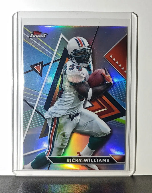 Ricky Williams 2023 Topps Finest Refractor NFL #205 Card Miami Dolphins - Football Card Single