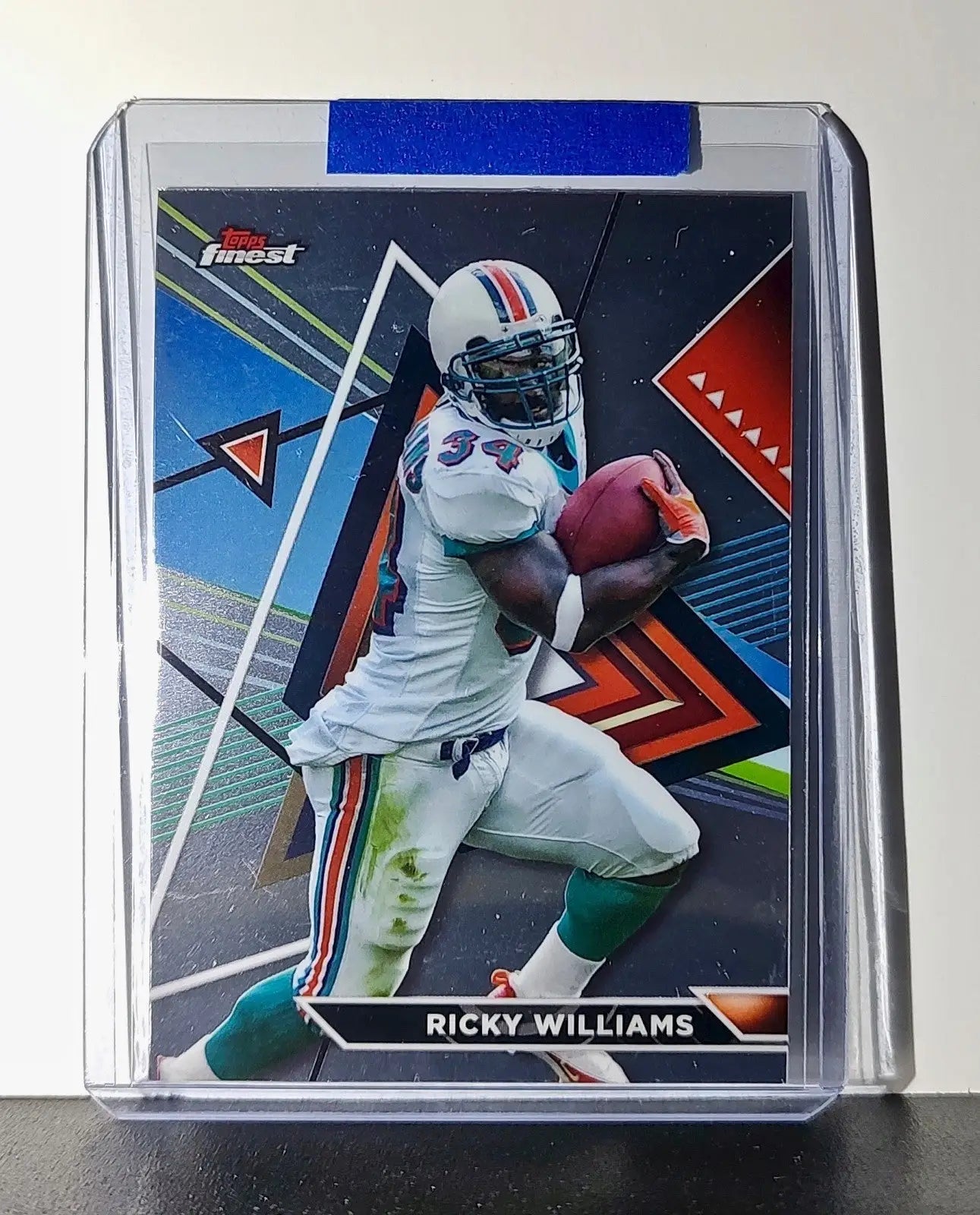 Ricky Williams 2023 Topps Finest Refractor NFL #205 Card Miami Dolphins - Football Card Single