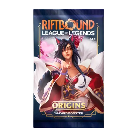 Riftbound: League of Legends Trading Card Game Origins Booster Pack - TCG Card Box