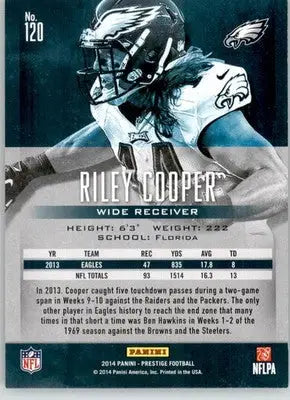 Riley Cooper - 2014 Panini Prestige - #120 - Football - Football Card Single