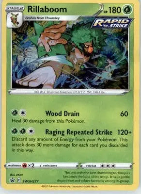 Rillaboom - SWSH: Sword & Shield Promo Cards - SWSH277 - Holo LP - Pokémon Card Single