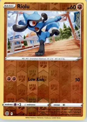 Riolu - SWSH09: Brilliant Stars - Reverse Holo LP - #078/172 - Pokémon Card Single