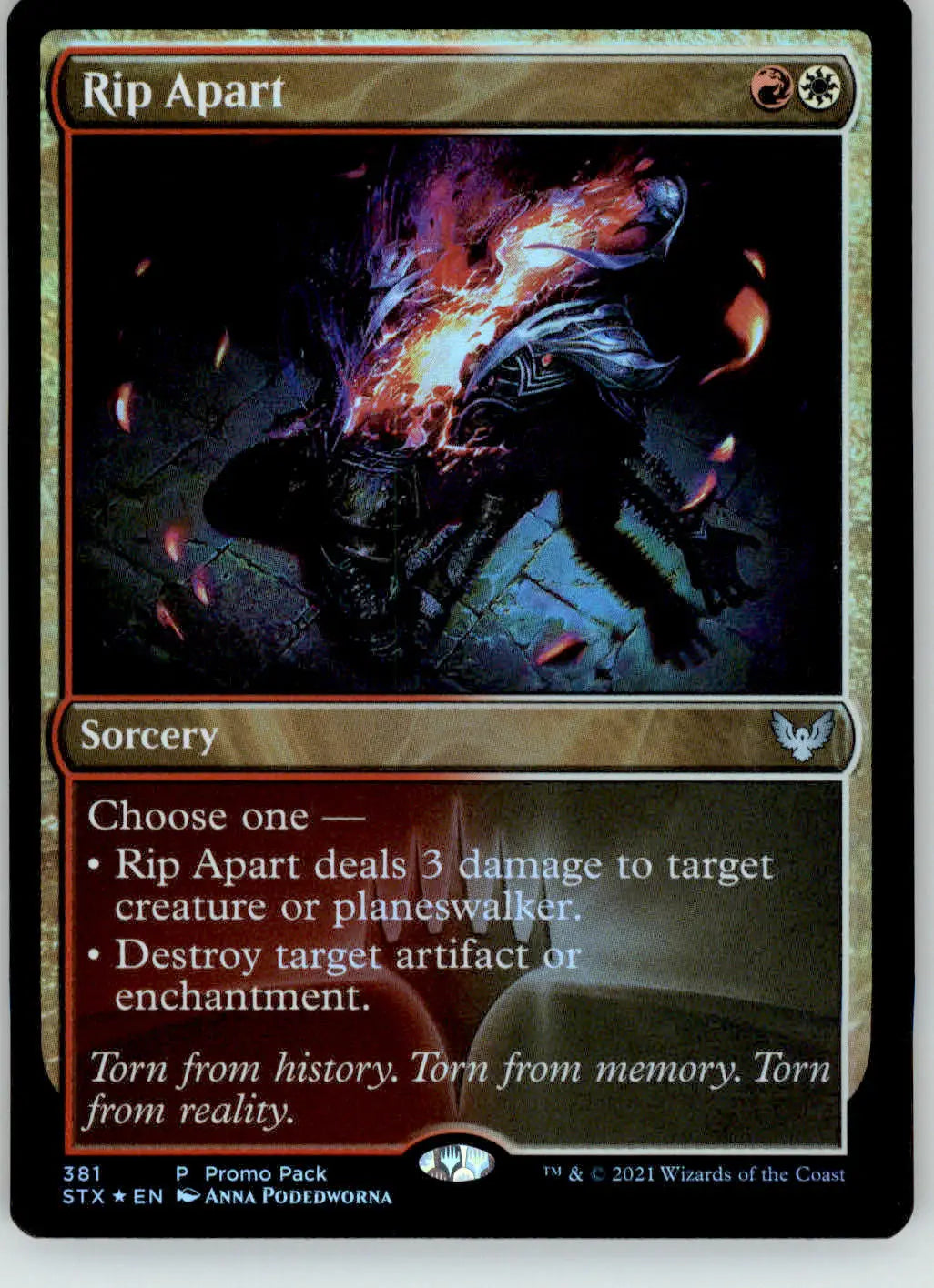 Rip Apart - Promo Pack: Strixhaven - 381 - Foil LP Magic: The Gathering