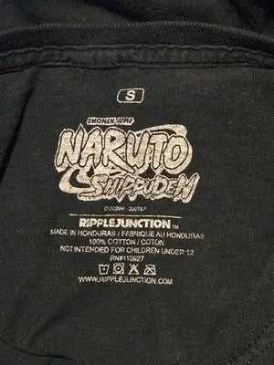 Ripple Junction Shirt Mens Small Naruto Shippuden Graphic Tee Black - Apparel
