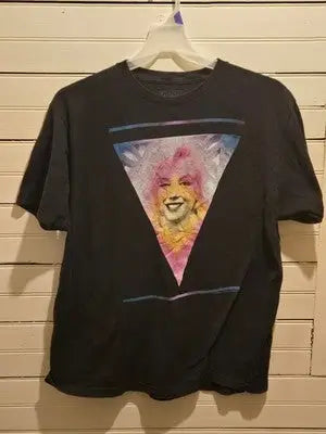 Ripple Junction T-Shirt Mens XL Black Tie Dye Triangle Graphic Short Sleeve Tee - Apparel