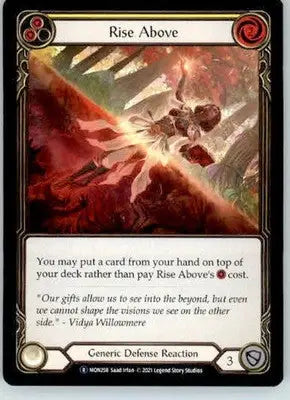 Rise Above (Yellow) - Monarch - MON258 - Normal Unl NM - TCG Card Single
