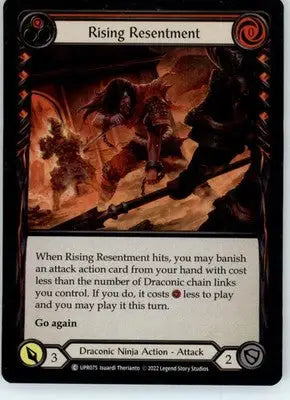 Rising Resentment (Red) - Uprising - UPR075 - Foil NM - TCG Card Single
