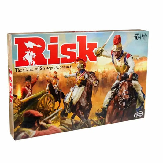 Risk board game with updated figures and improved mission cards for strategic conquest