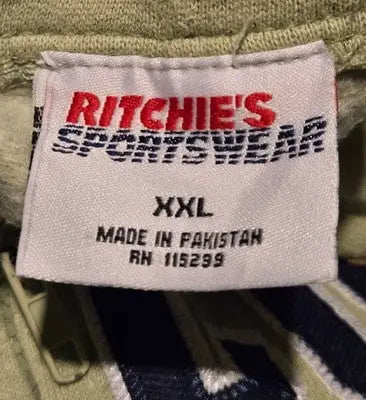 Ritchies Hoodie Mens XXL Cape Cod Full Zip Hooded Sweatshirt Pale Green Casual - Apparel