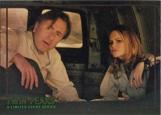 Two people in a vehicle engaged in conversation on Rittenhouse 2019 trading card
