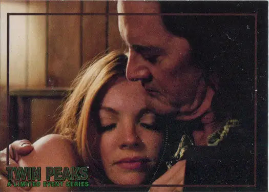 Intimate scene of a couple embracing in Rittenhouse 2019 Twin Peaks trading card