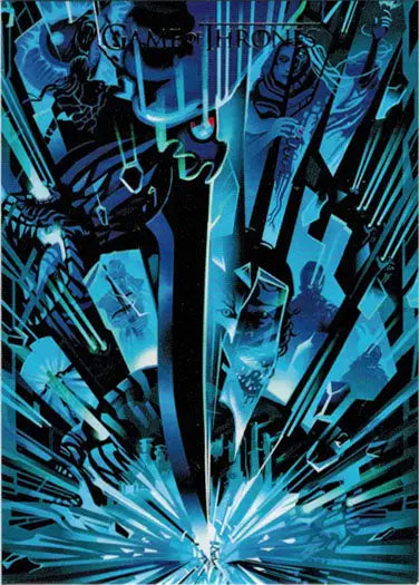 Futuristic sword with blue energy in Rittenhouse Thrones Season 8 Beautiful Death Chase Card
