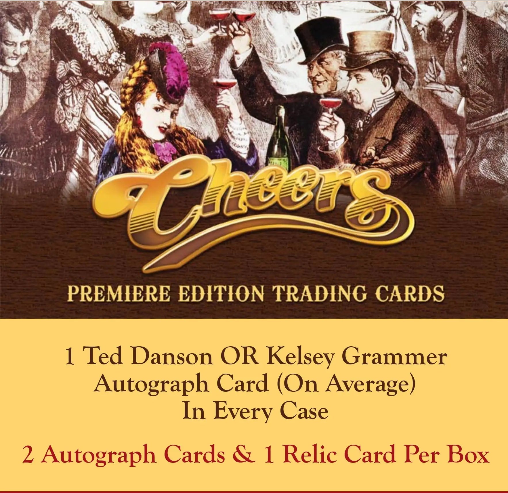 Cheers Premiere Edition Trading Cards from Rittenhouse 2025 Hobby Box display