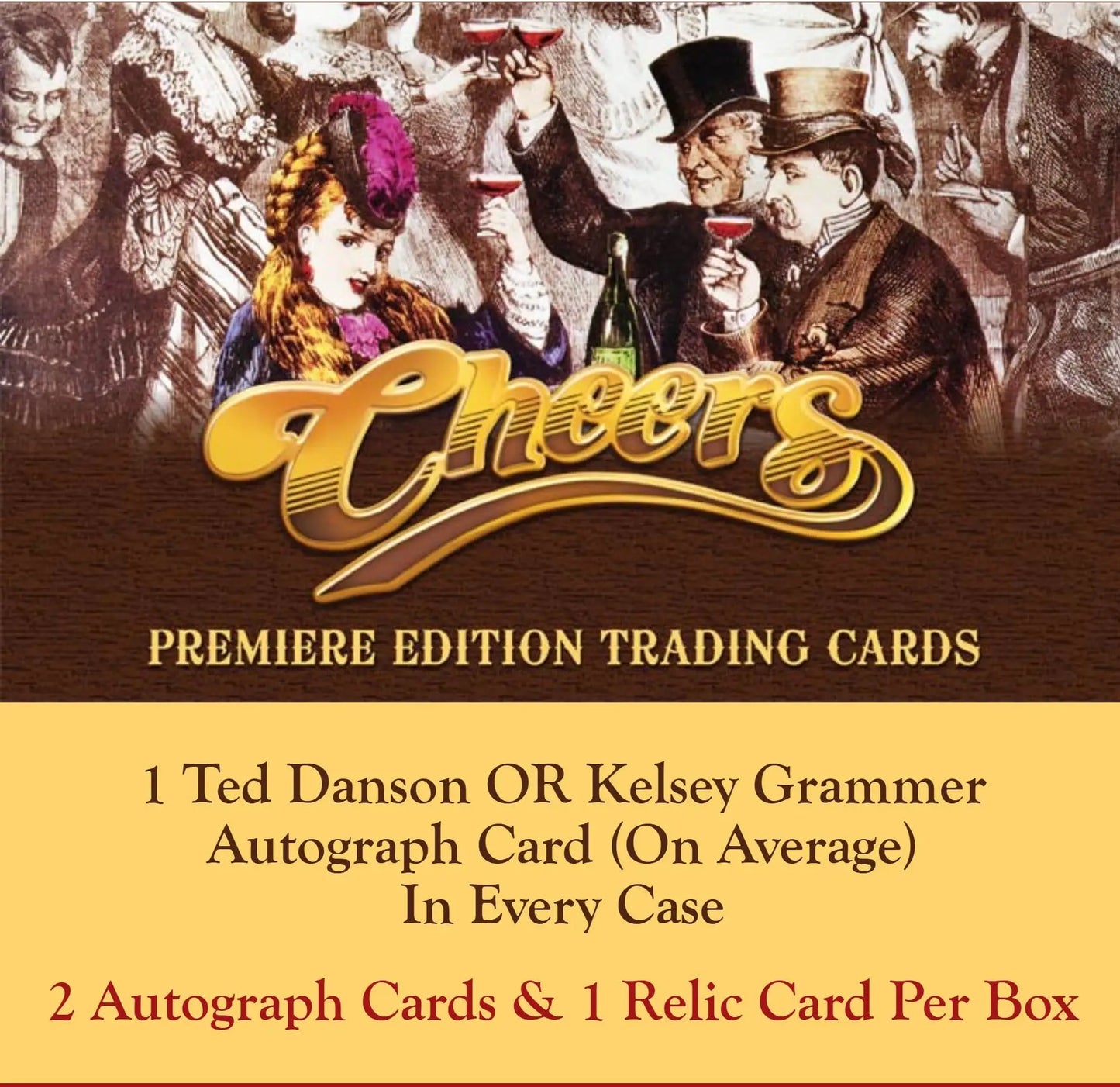 Cheers Premiere Edition Trading Cards from Rittenhouse 2025 Hobby Box display