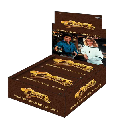 Box of Cheers trading cards in Rittenhouse 2025 Cheers Premiere Edition Hobby Box