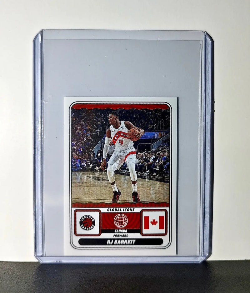 RJ Barrett Global Icons 2024-25 Panini NBA #78 Sticker Card Toronto Raptors