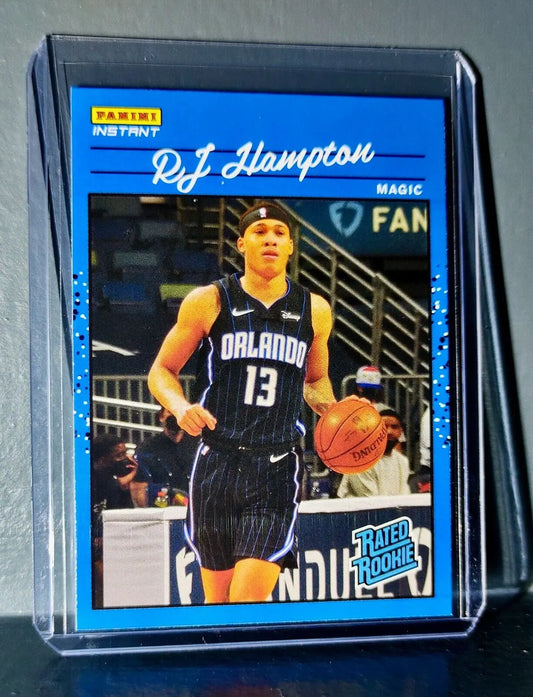 RJ Hampton 2020-2021 Panini NBA Instant #23 Rated Rookie Retro Card 1/3558 - Basketball Card Single