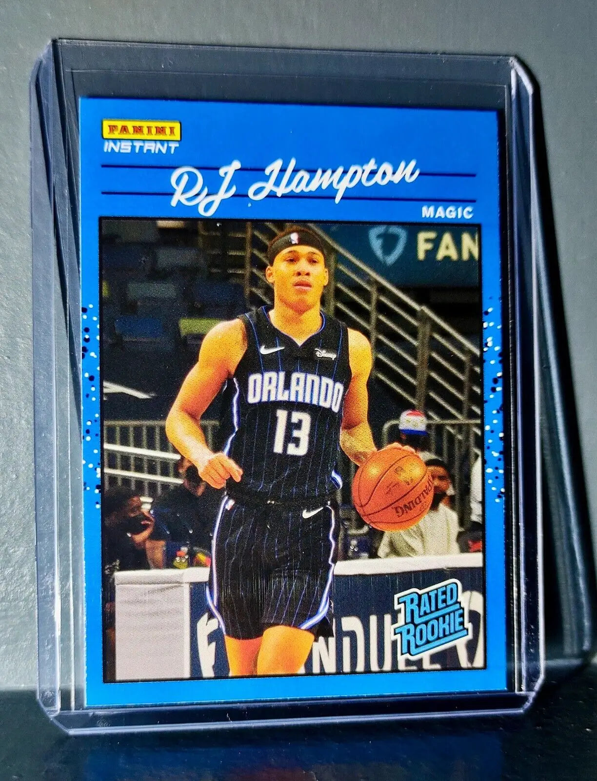 RJ Hampton 2020-2021 Panini NBA Instant #23 Rated Rookie Retro Card 1/3558 - Basketball Card Single