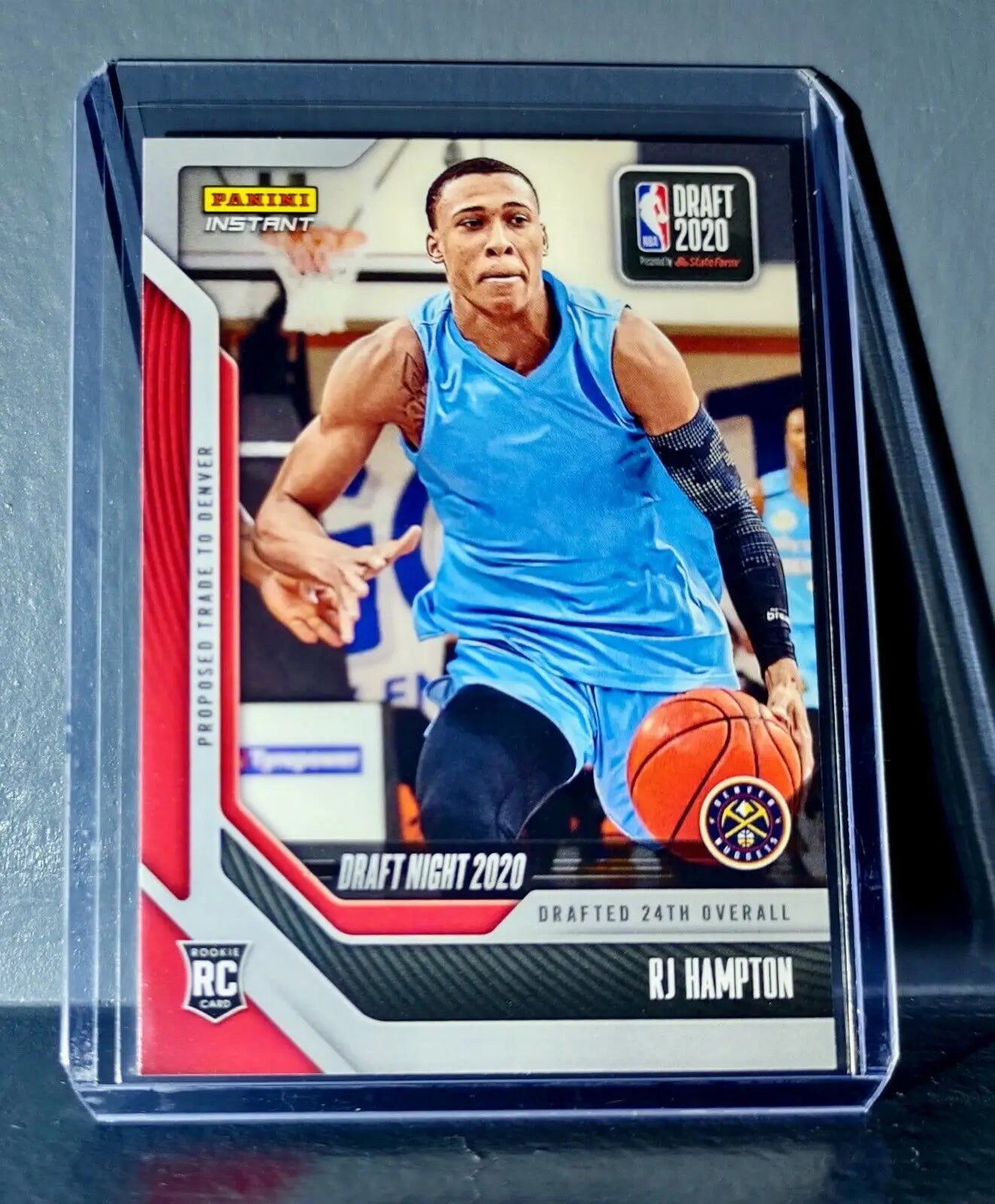RJ Hampton 2020-21 Panini NBA Draft Night #27 Basketball Rookie Card 1 of 315 - Basketball Card Single