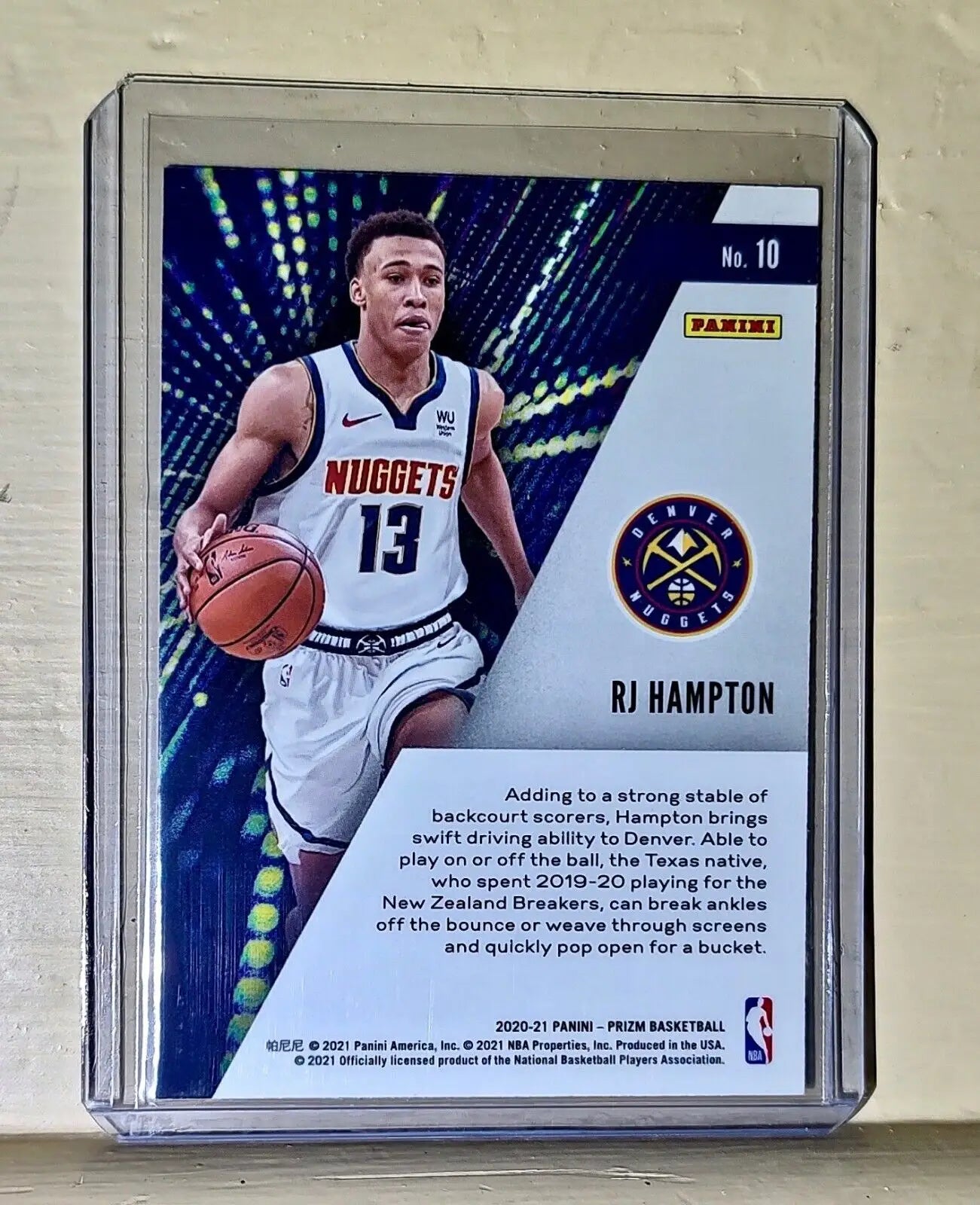RJ Hampton 2020-21 Panini Prizm Instant Impact NBA #10 Rookie Basketball Card - Basketball Card Single