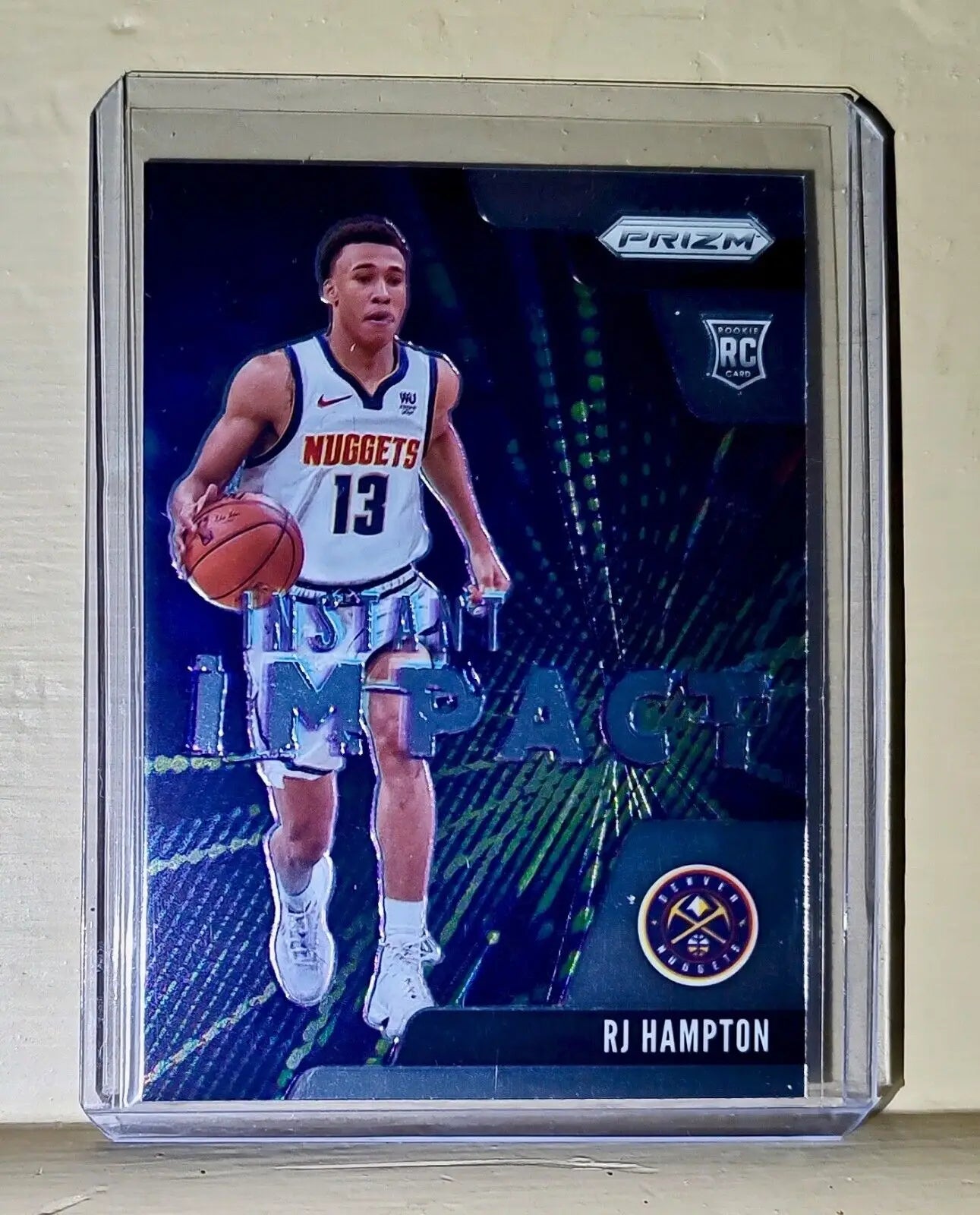 RJ Hampton 2020-21 Panini Prizm Instant Impact NBA #10 Rookie Basketball Card - Basketball Card Single