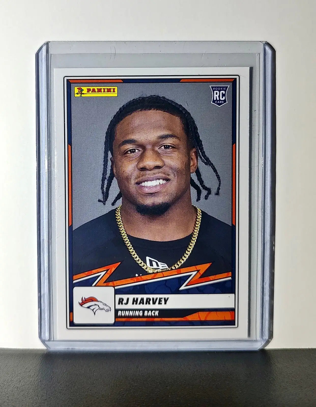 RJ Harvey Rookie 2025 Panini NFL #89 Sticker Card Denver Broncos - Football Card Single
