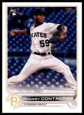 Roansy Contreras Rookie 2022 Topps #543 Pittsburgh Pirates - Baseball Card Single