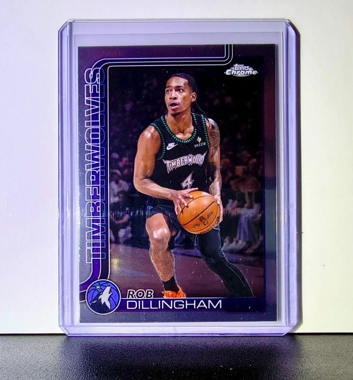 Rob Dillingham 2025-26 NBA Topps Chrome Update #105 Card Minnesota Timberwolves - Basketball Card Single