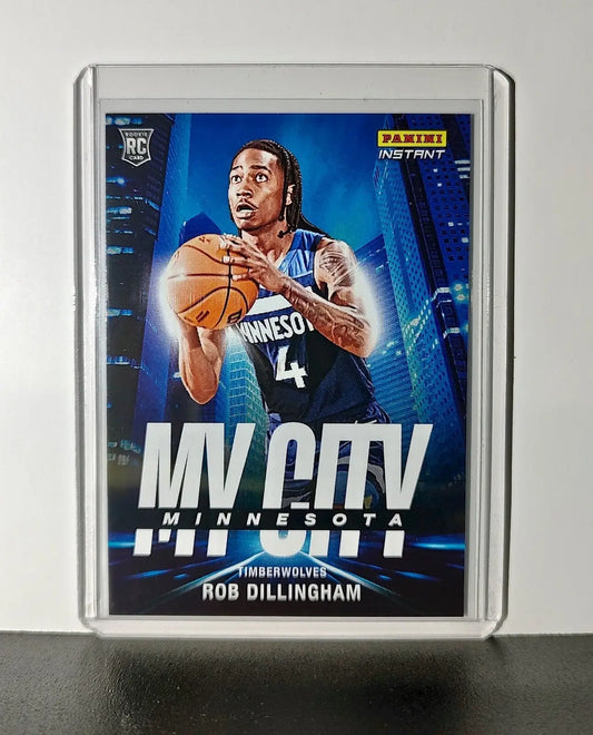 Rob Dillingham Rookie 2024-25 Panini MyCity NBA #25 Card Timberwolves 1/268 - Basketball Card Single
