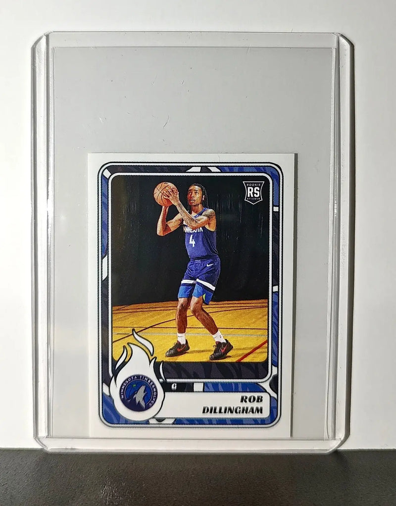 Rob Dillingham Rookie 2024-25 Panini NBA #393 Sticker Minnesota Timberwolves - Basketball Card Single