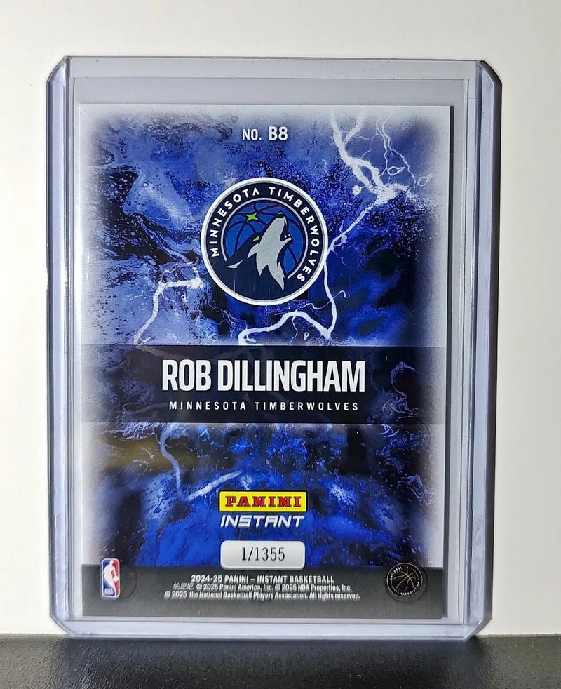 Rob Dillingham Rookie 2024-25 Panini NBA #8 Breakaway Card Timberwolves 1/1355