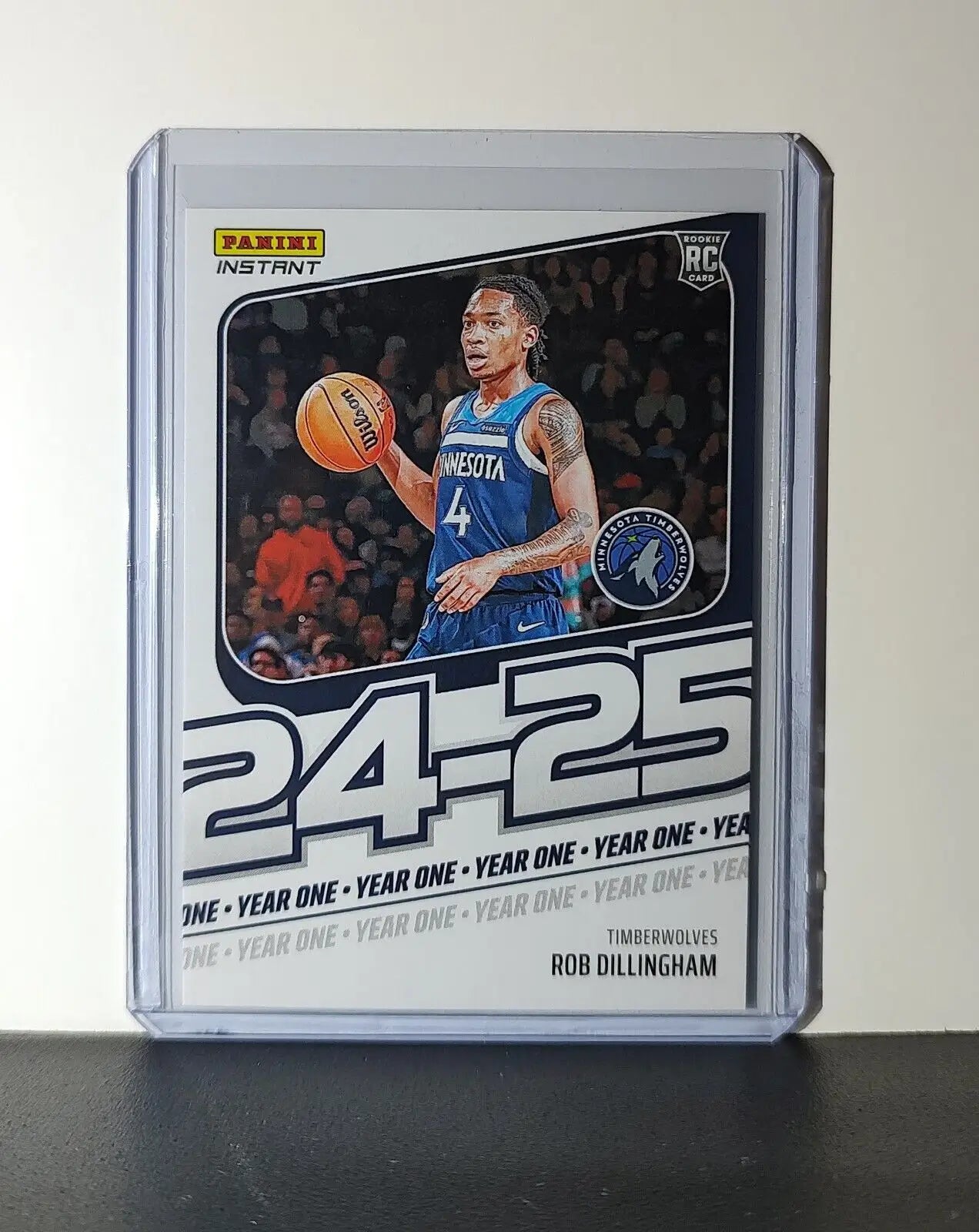 Rob Dillingham Rookie Card 2024-25 Panini Year One #8 Timberwolves 1/613 - Basketball Card Single