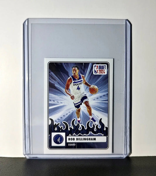 Rob Dillingham Rookie Draft 2024-25 Panini NBA #86 Sticker Card Timberwolves - Basketball Card Single