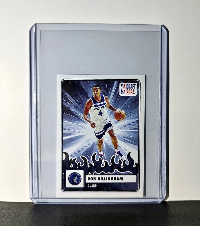 Rob Dillingham Rookie Draft 2024-25 Panini NBA #86 Sticker Card Timberwolves
