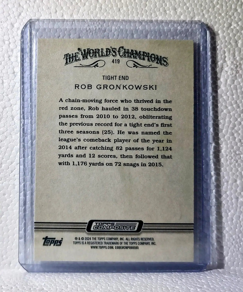 Rob Gronkowski 2023 Topps Allen & Ginter NFL #419 Football Card Patriots