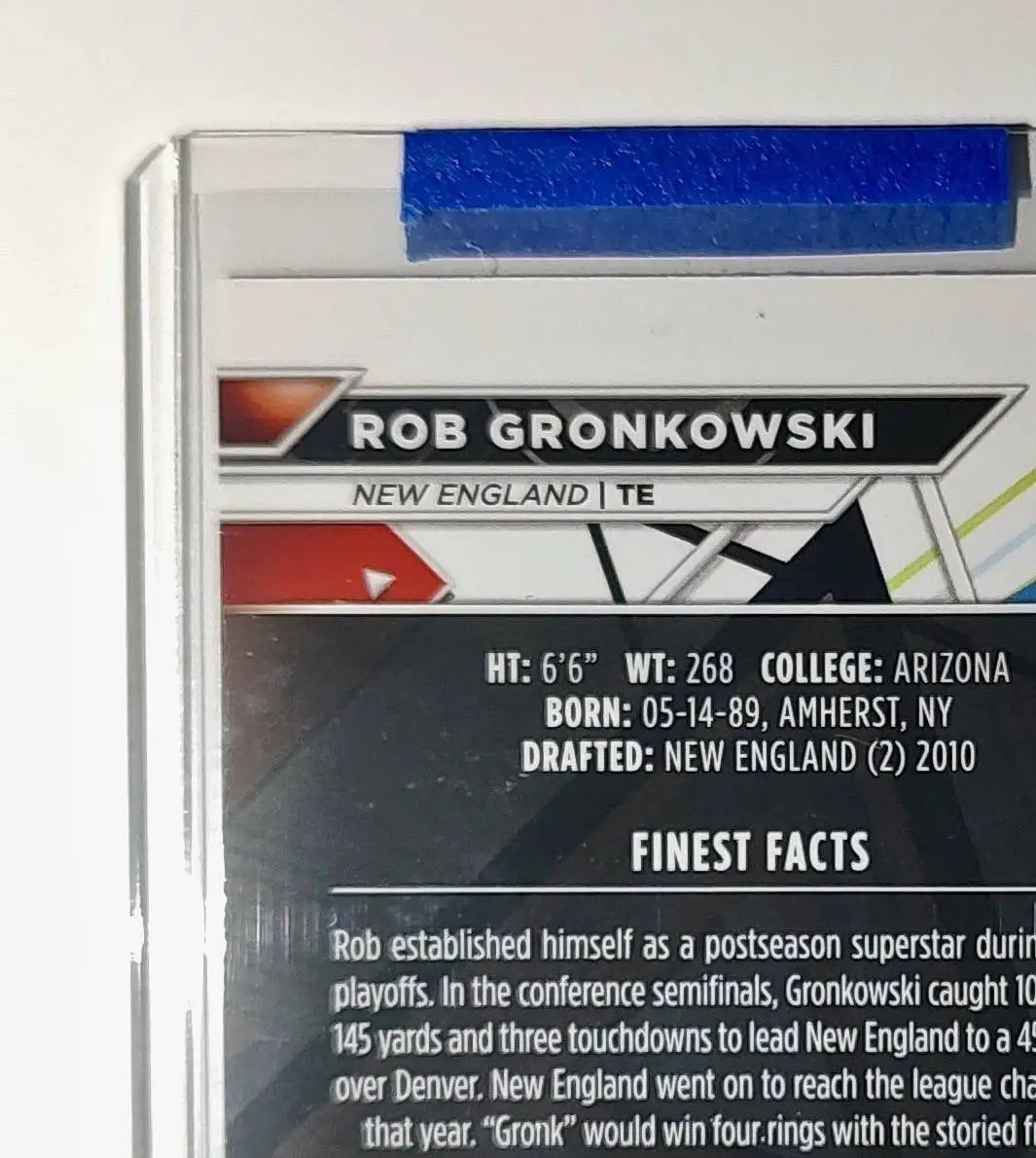 Rob Gronkowski 2023 Topps Finest NFL #213 Refractor Card New England Patriots - Football Card Single