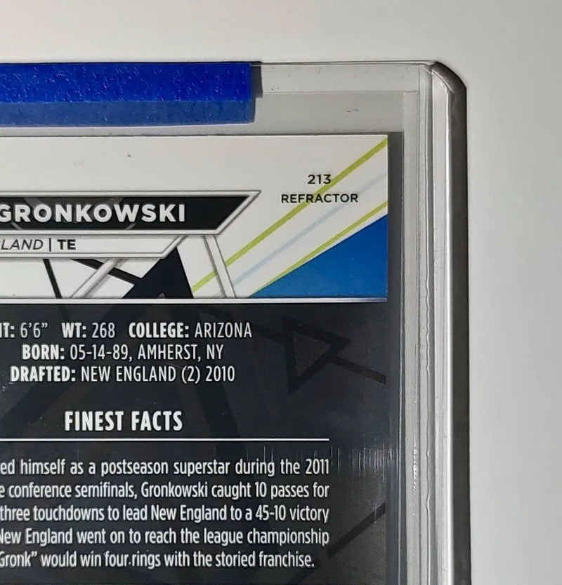 Rob Gronkowski 2023 Topps Finest NFL #213 Refractor Card New England Patriots - Football Card Single