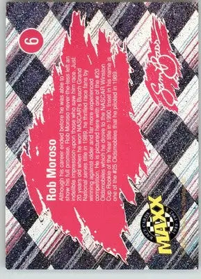 Rob Moroso - 1992 Maxx Red - #6 - Sam Bass Racing - Racing Card Single