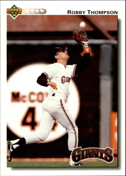Robby Thompson 1992 Upper Deck MLB #286 Baseball Card San Francisco Giants - Baseball Card Single