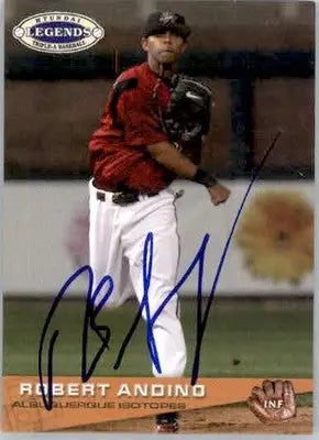 Robert Andino - 2006 Grandstand Hyundai Triple-A Legends - #NNO - AUTO Baseball - Baseball Card Single